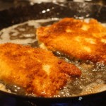 Cordon bleu goldbraun braten