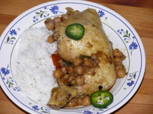 Murgh Chole mit Reis