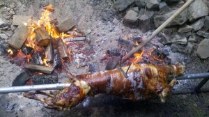 Lamm am Spieß - fertig! :-)