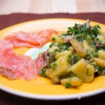 Warmer Kartoffelsalat mit Graved Lachs